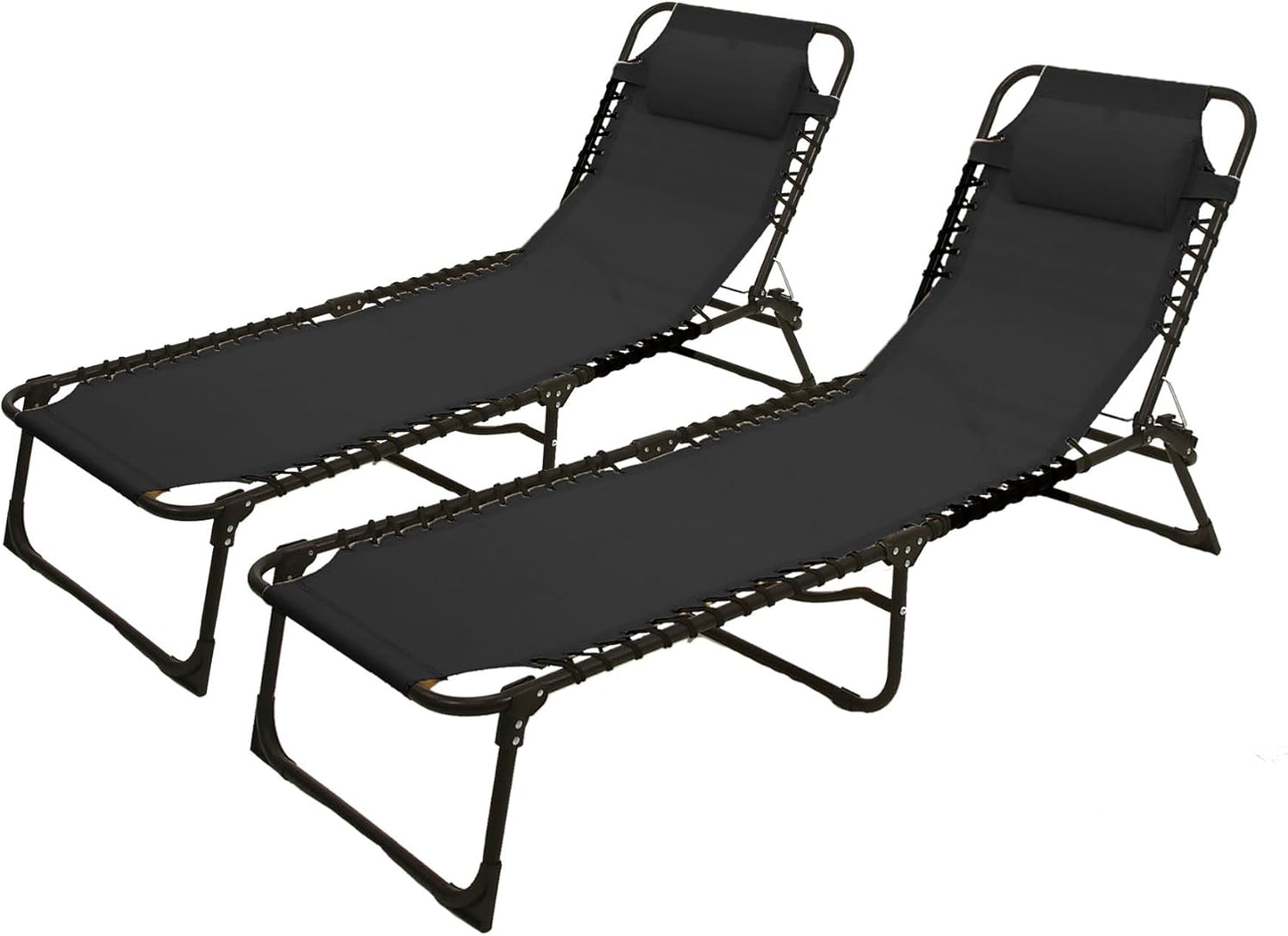 Solterra Sun Lounger with Headrest - Two Pack