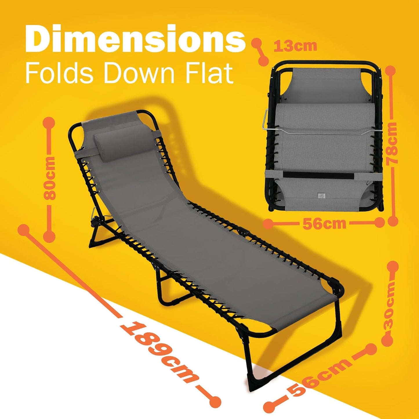 Solterra Sun lounger with Headrest