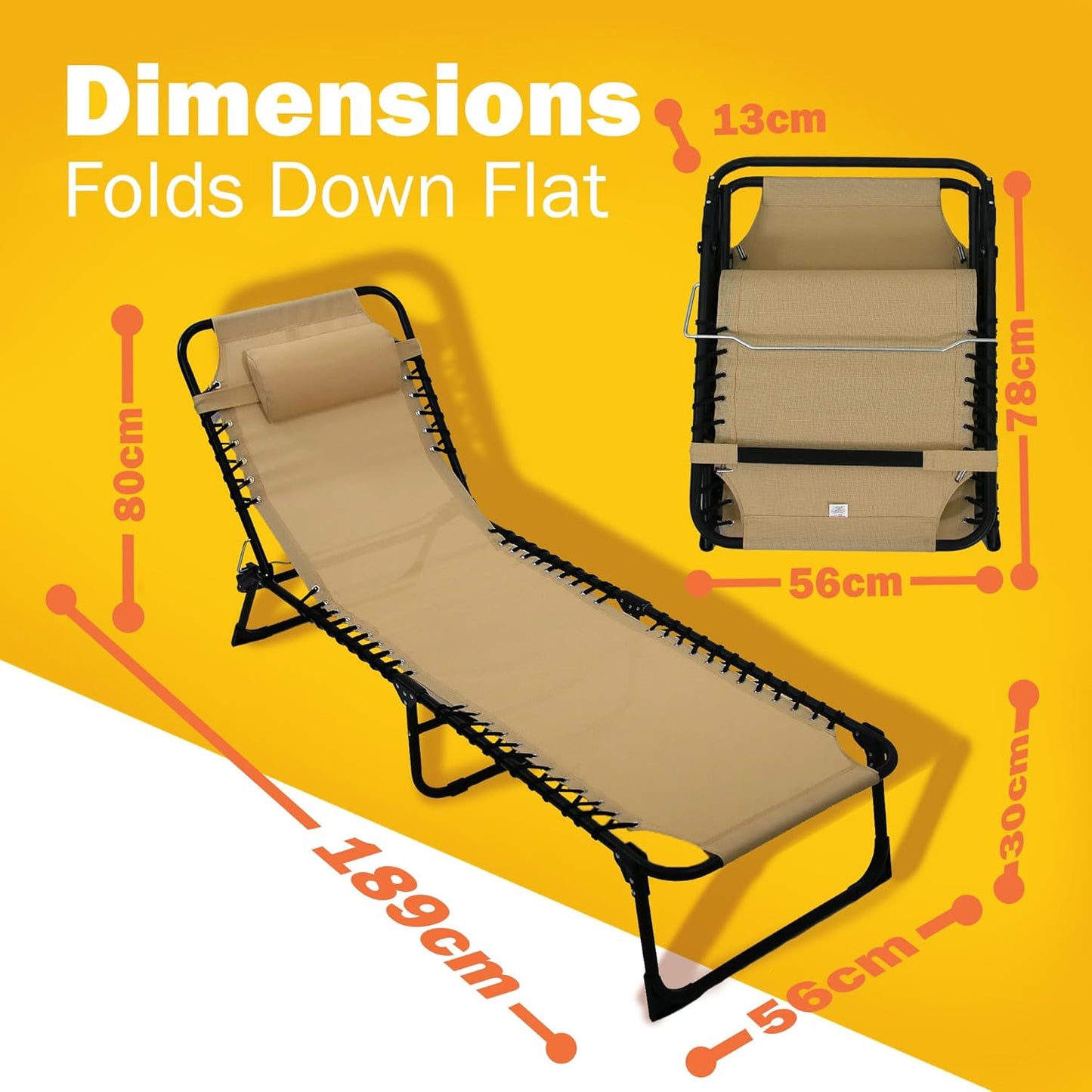 Solterra Sun lounger with Headrest