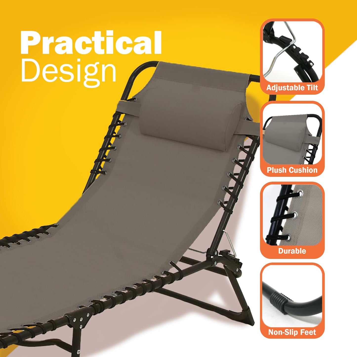 Solterra Sun lounger with Headrest