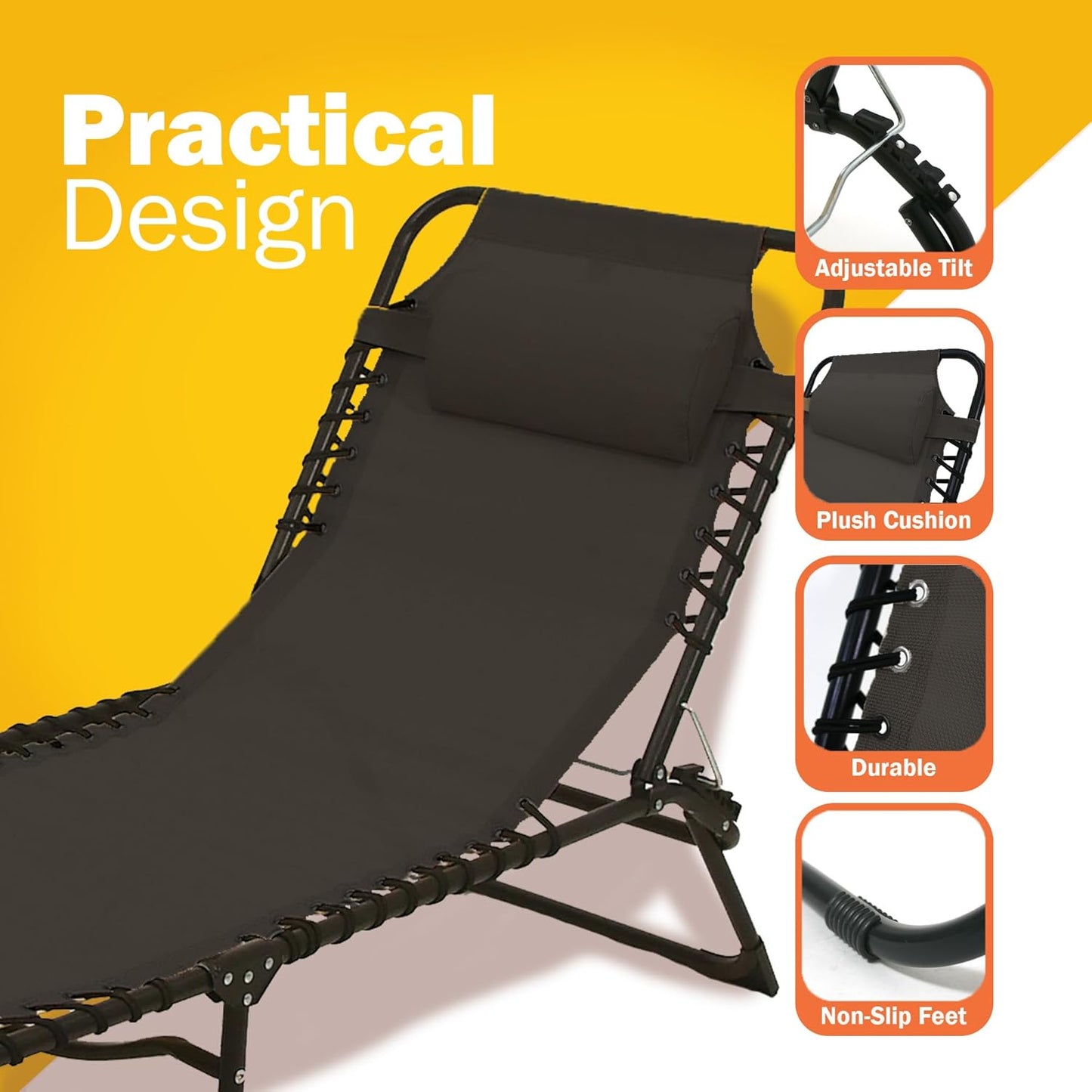 Solterra Sun lounger with Headrest