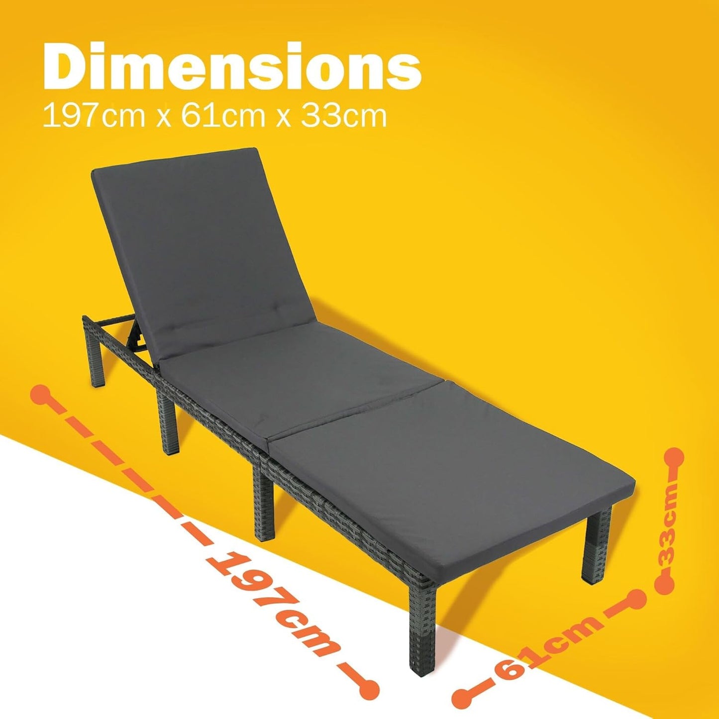 Solterra Sun Lounger Garden Chair