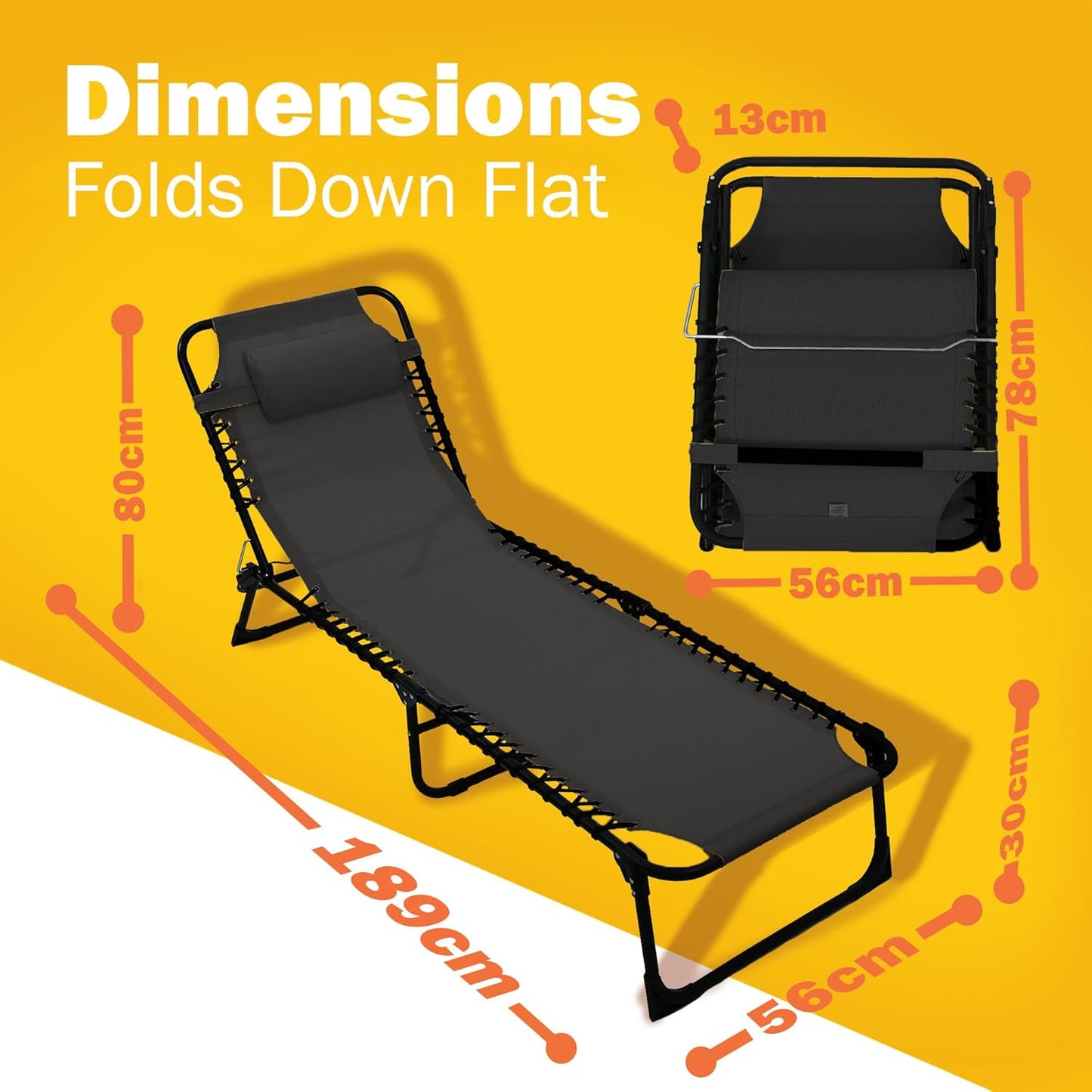 Solterra Sun lounger with Headrest