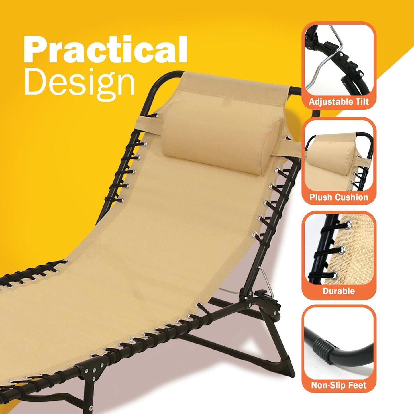 Solterra Sun lounger with Headrest