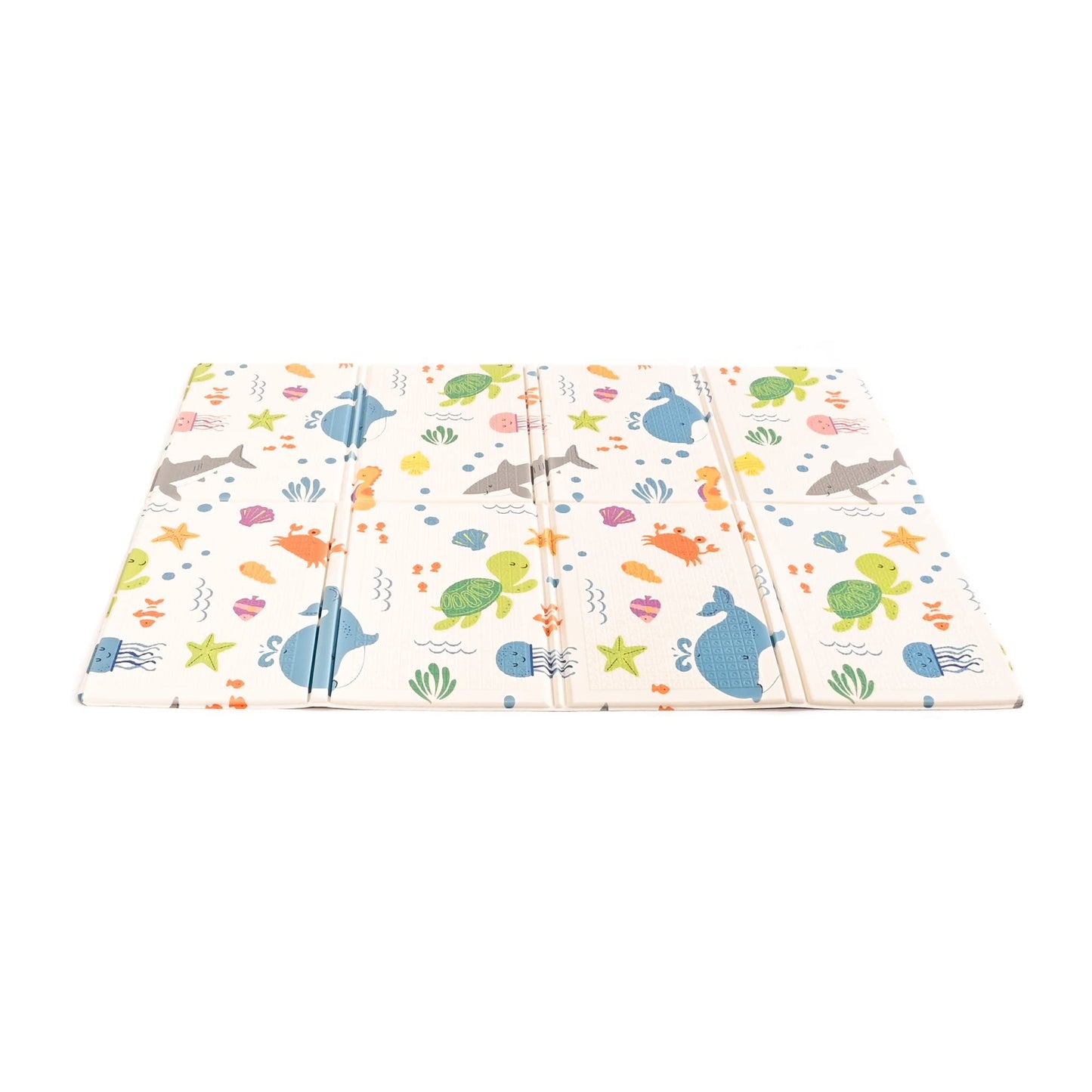KandyToys Sea Life Foldable Baby Play Mat | Thick Padded XPE Baby Crawl Mat | Waterproof | Safe