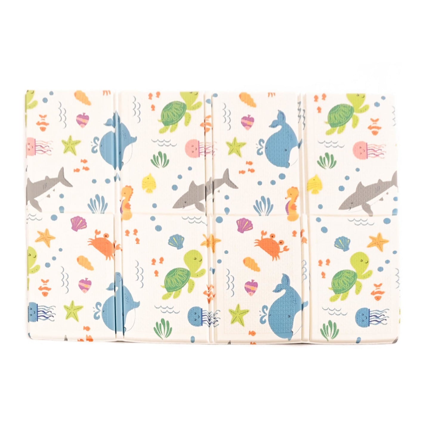 KandyToys Sea Life Foldable Baby Play Mat | Thick Padded XPE Baby Crawl Mat | Waterproof | Safe