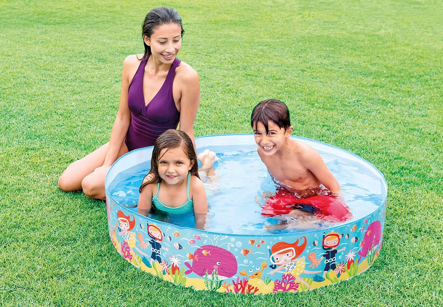 Intex 4' Duckling Snapset Pool Multi-Colour