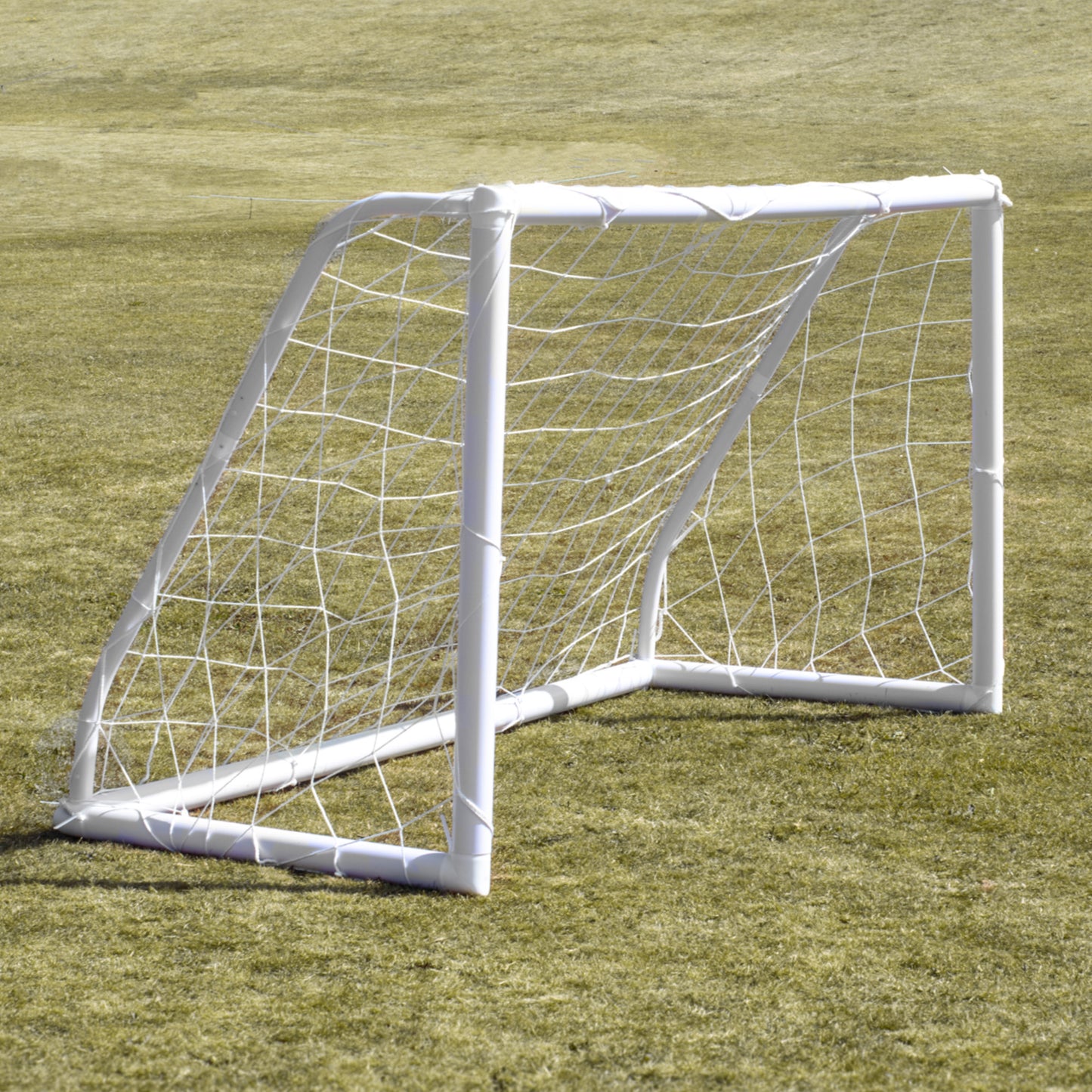 M.Y Football Goal - 8ft x 4ft Kids Football Goal with Thick All Weather PVC Goal Posts & High Strength 2mm Nylon Football Net