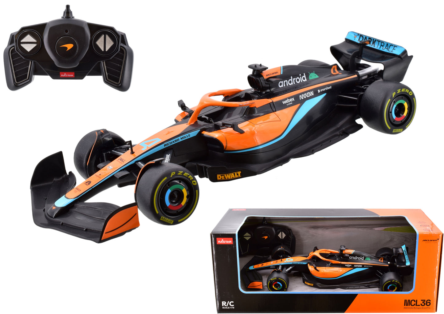 1:18SC R/C MCLAREN MCL36 F1 CAR