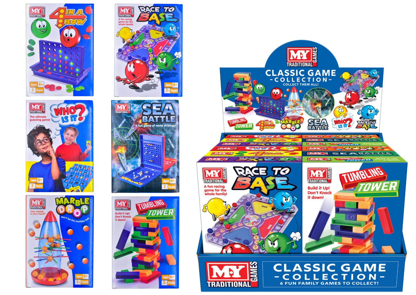 M.Y 6 ASSORTED GAMES IN DISPLAY BOX