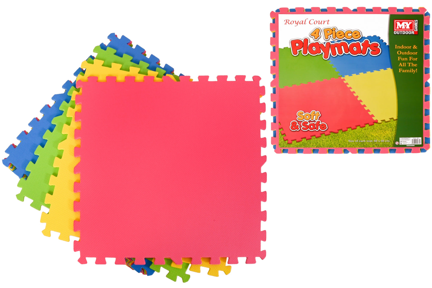 M.Y 4PC EVA PLAYMATS - 60CM X 60CM X 1CM