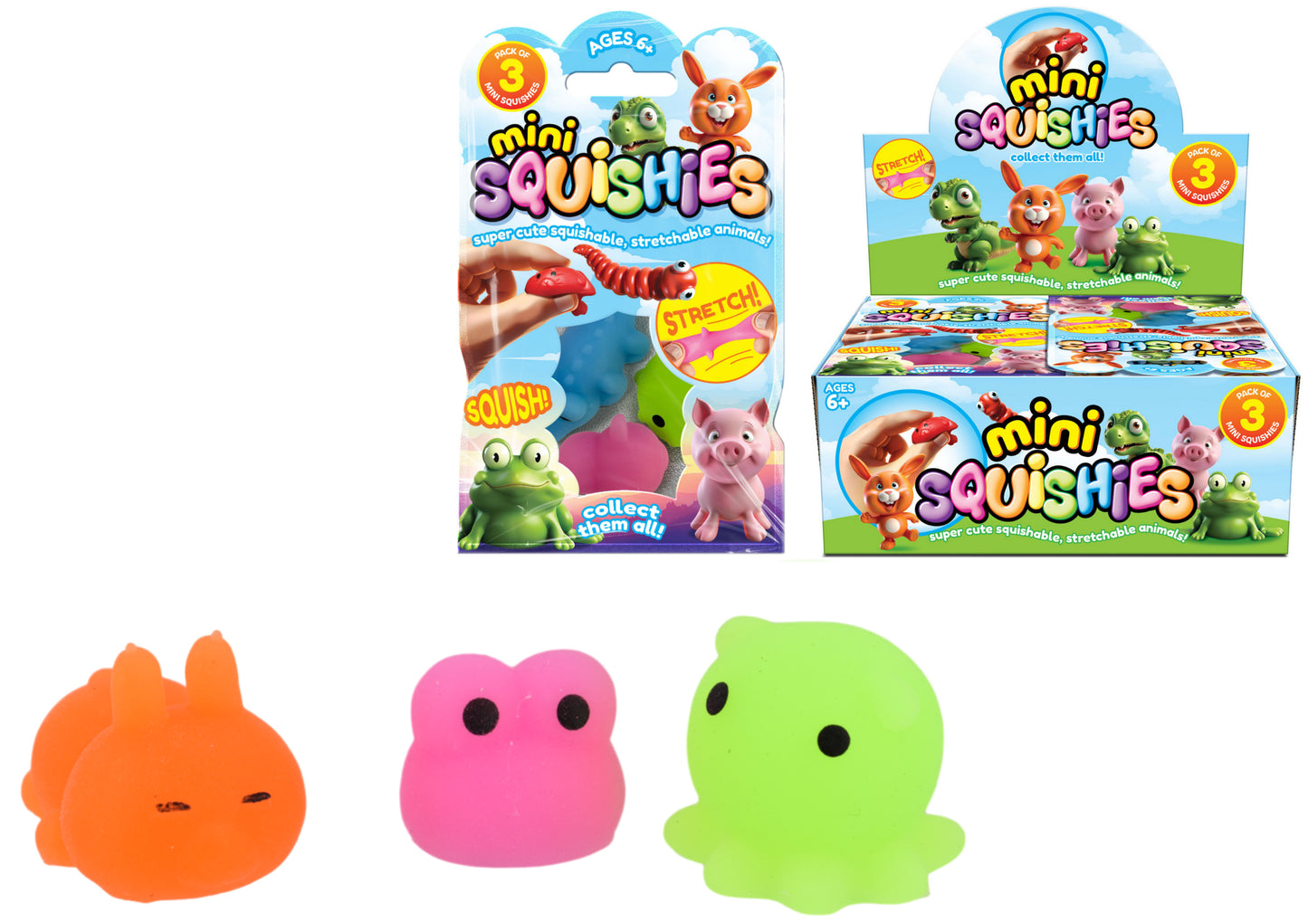 MINI SQUISHY MONSTERS (ASSORTED) ?ì COL BAG & DBX