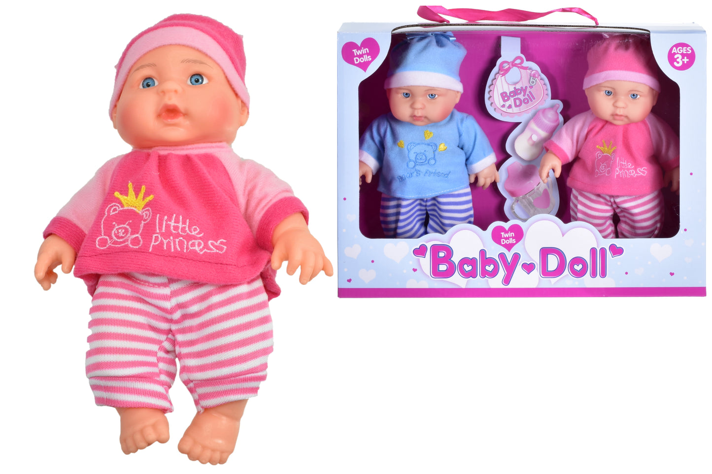 9" VINYL TWIN DOLLS BABY DOLLS