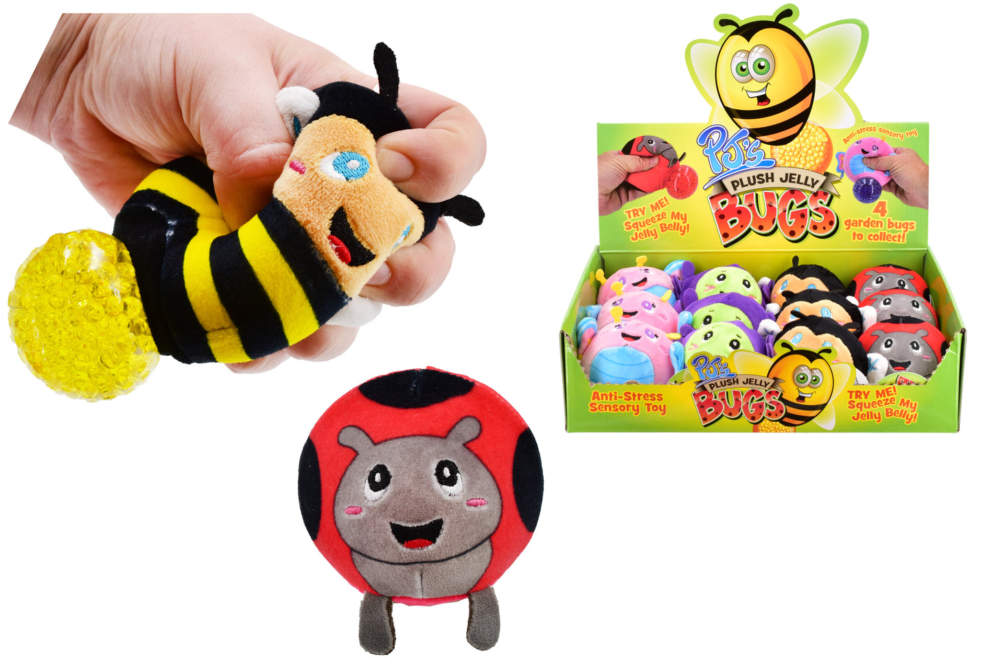PLUSH JELLY SQUEEZERS - GARDEN BUGS