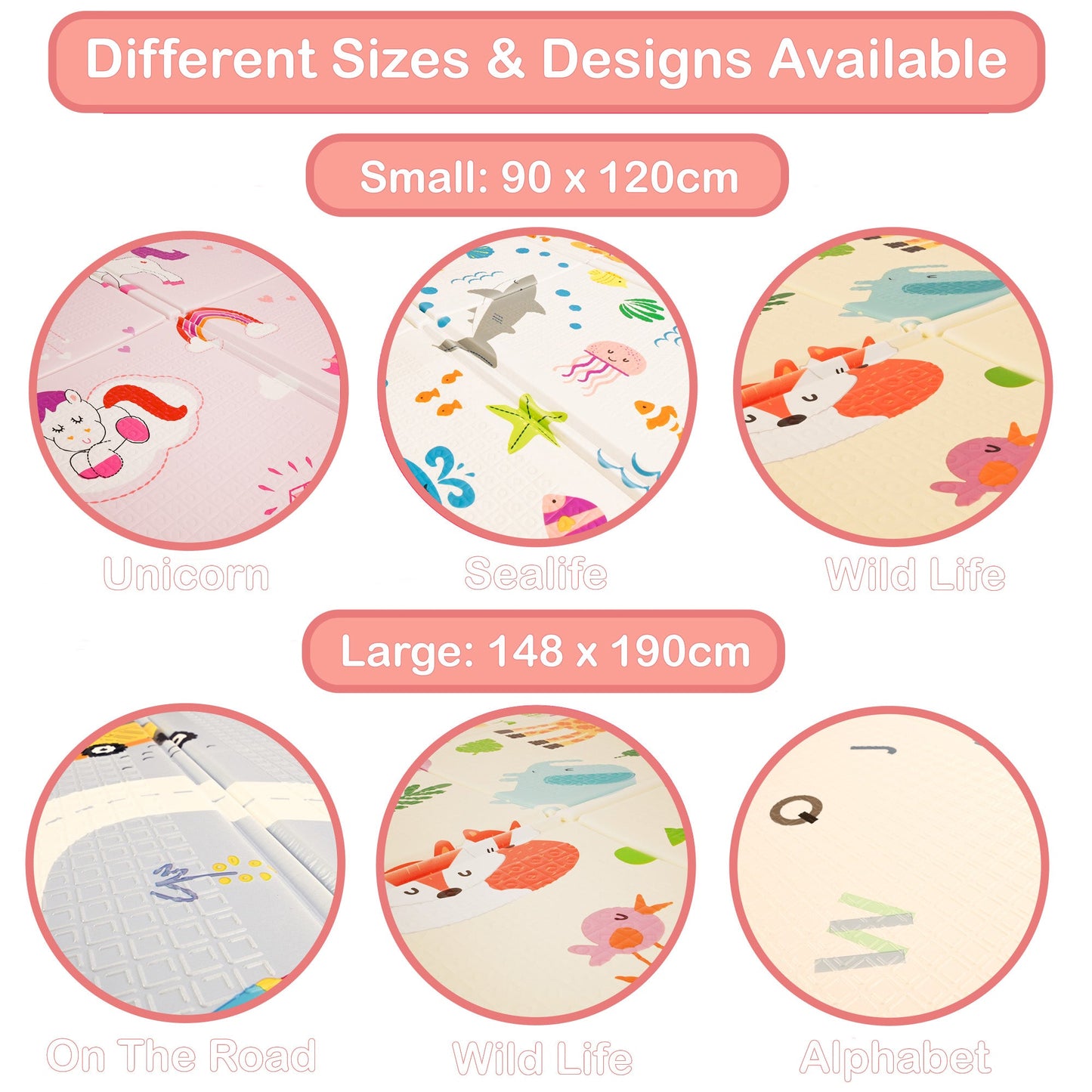 Sealife Folding Play Mat - 1.2m x 90cm