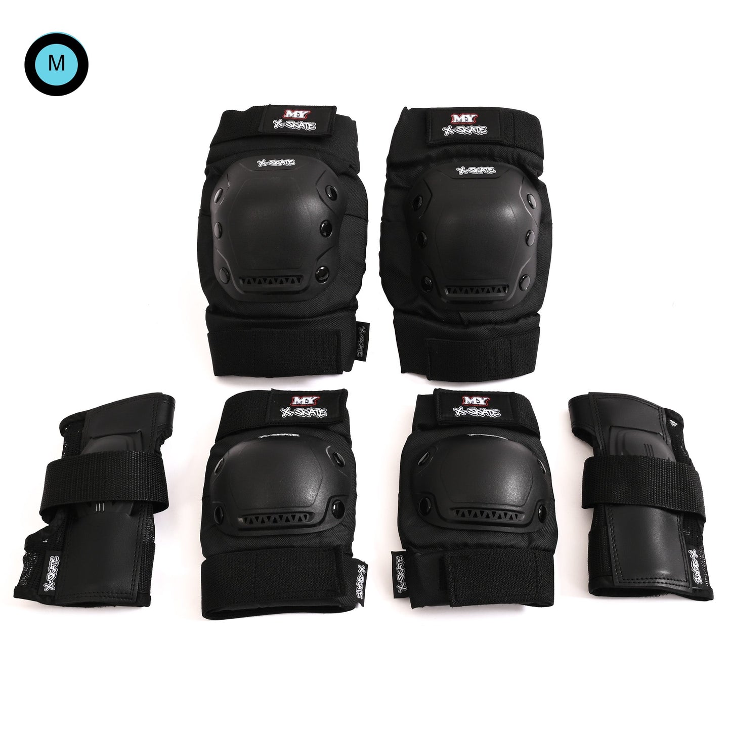 M.Y X-Skate Kids Protective Skate Pads for Knees Elbows and Wrists