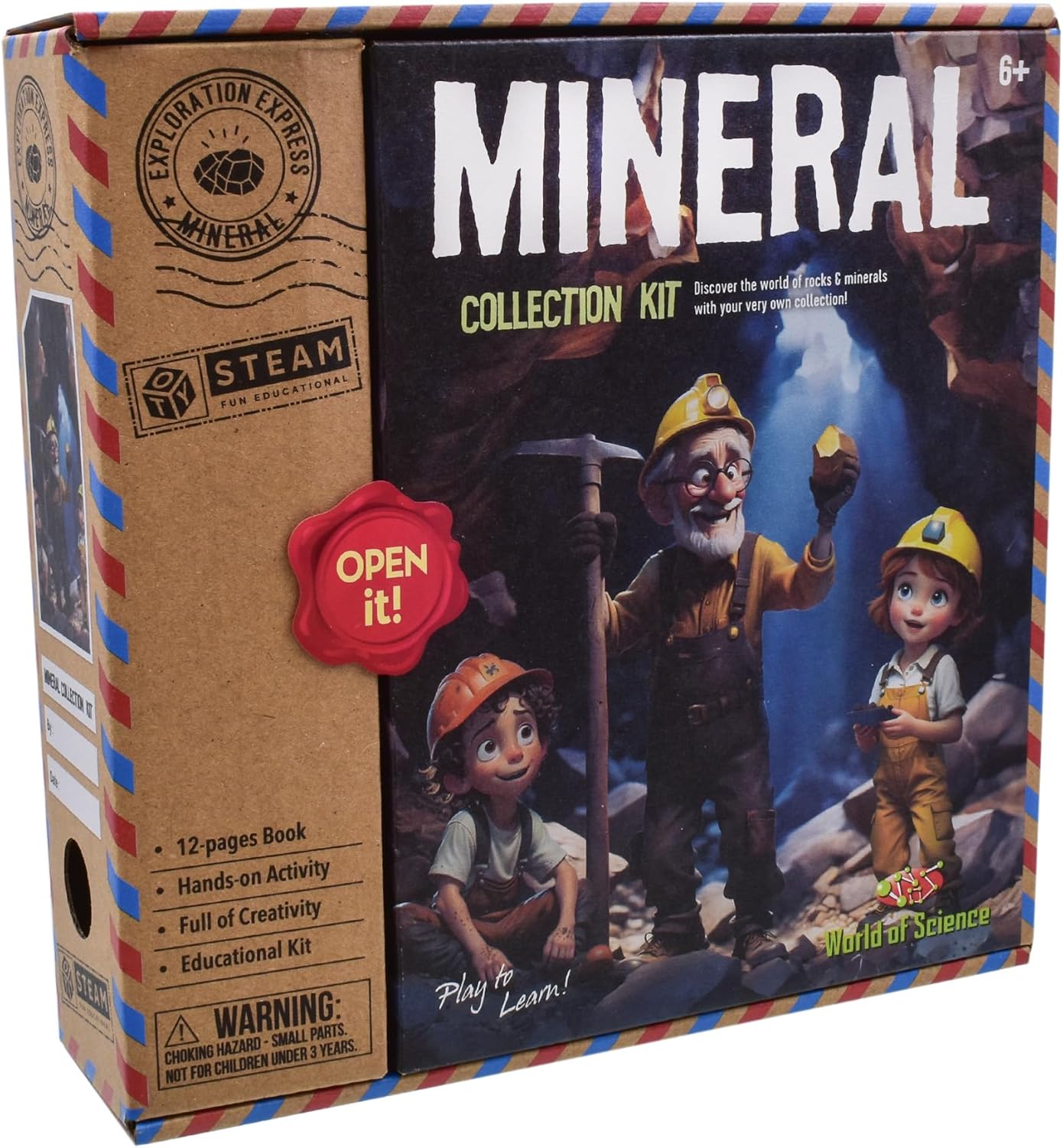 MINERALS DIG KIT IN COLOUR BOX