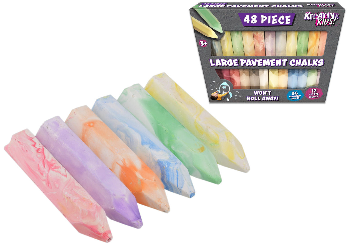Kreative Kids Chunky Pavement Chalks