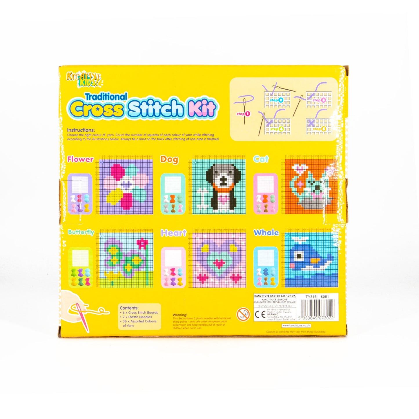 Kreative Kids 6-in-1 Cross Stitch Kit