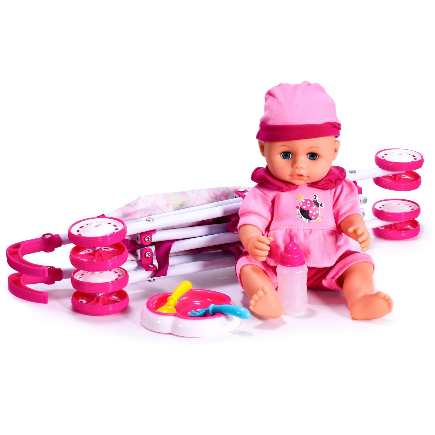 BABY DOLL STROLLER PLAYSET