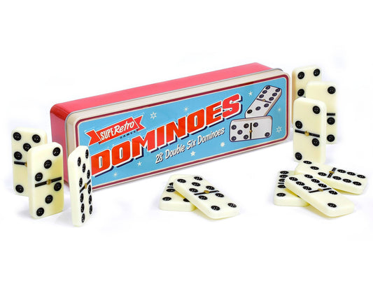 Retro Dominoes Tin 28 Piece Set