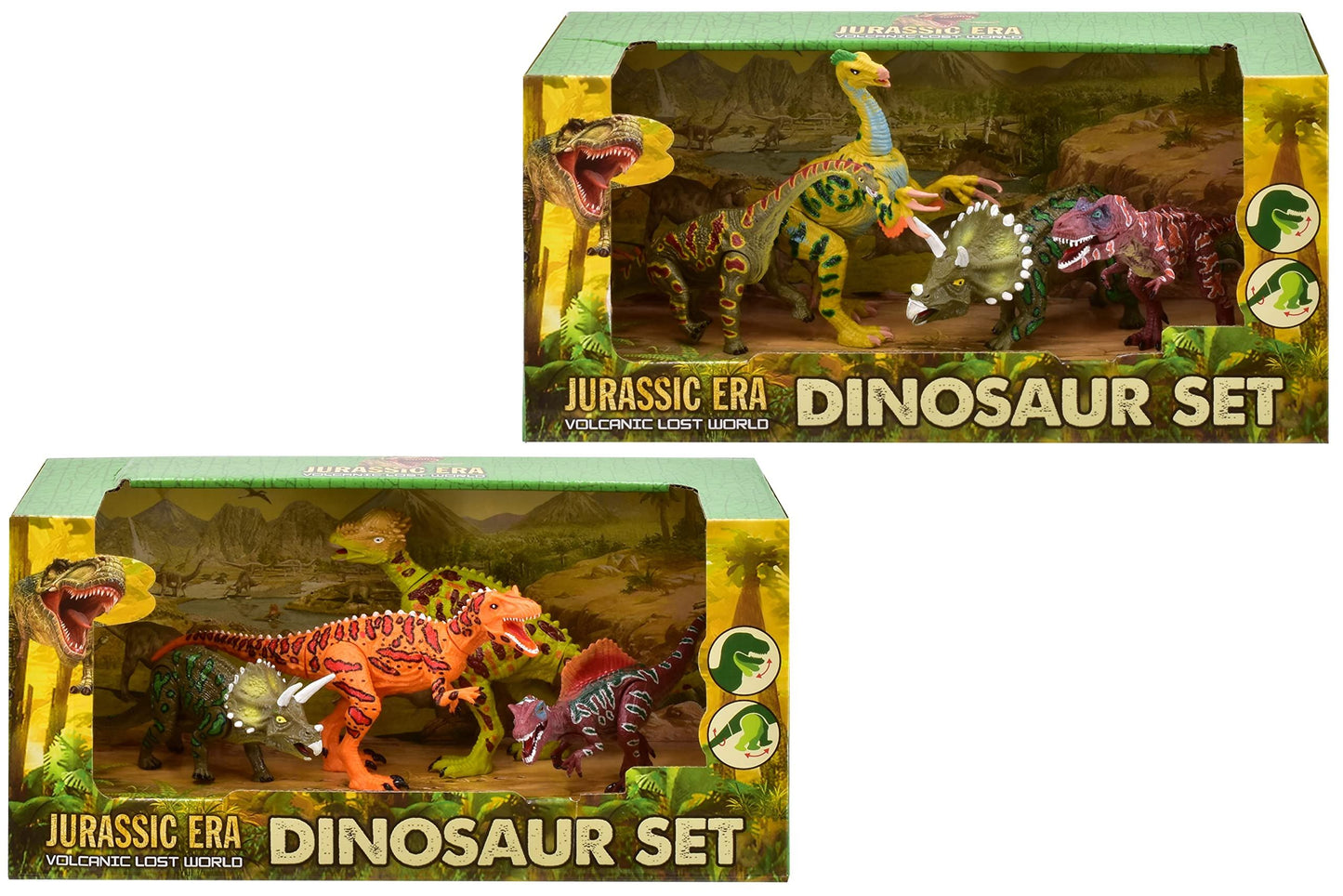 4PC DINOSAUR PLAYSET