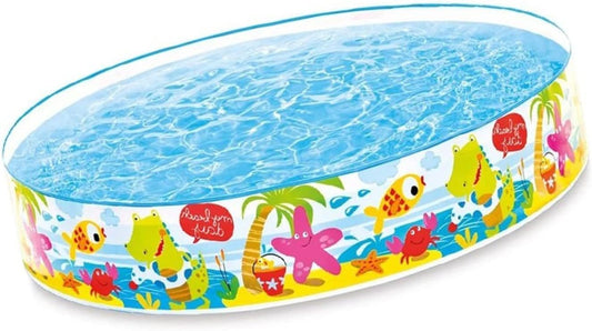 INTEX 5 ft x 10-Inch Under The Palm Trees Snap Set Pool