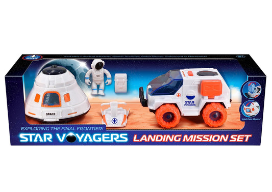 SPACE LANDER & VEHICLE SET IN COLOUR BOX