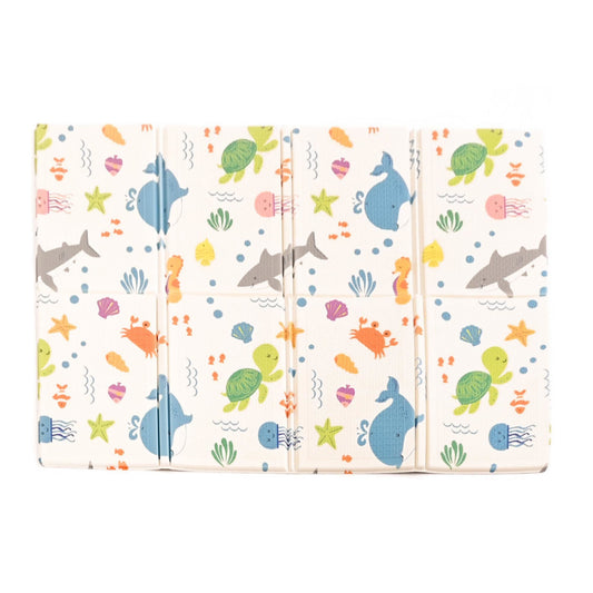 KandyToys Sea Life Foldable Baby Play Mat | Thick Padded XPE Baby Crawl Mat | Waterproof | Safe