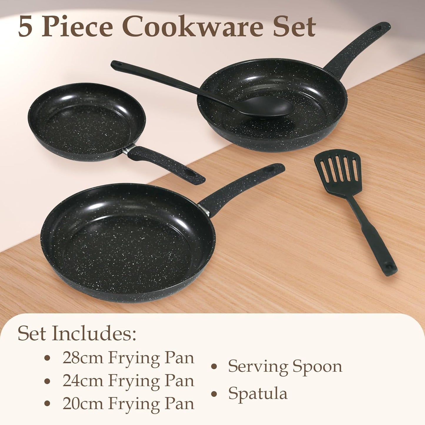 5pc Carbon Steel Cookware Set