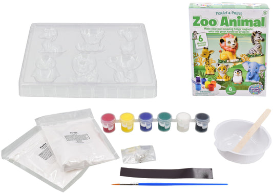 MOULD AND PAINT ZOO ANIMALS - COLOUR BOX