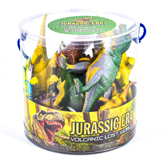 18pc DINOSAURS IN TUB - 2 ASSORTED