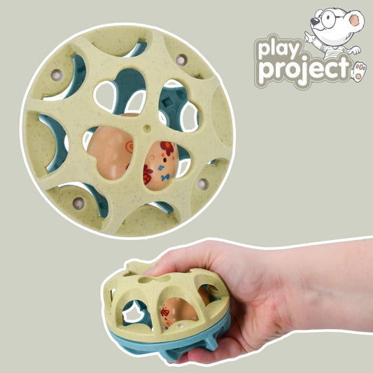 Play Project Baby Stacking Rings Cup and Ball Set | Eco Friendly Early Development & Activity Baby Toys