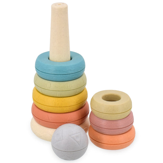 Play Project Baby Stacking Rings | Eco Friendly Baby Toys | Early Development & Activity Set