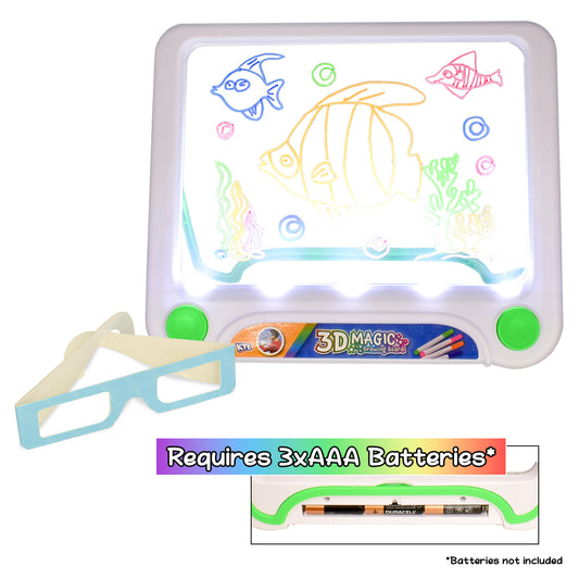 KandyToys 3D Neon Drawing Board Sealife Themed Educational Doodle Board Kids Toy