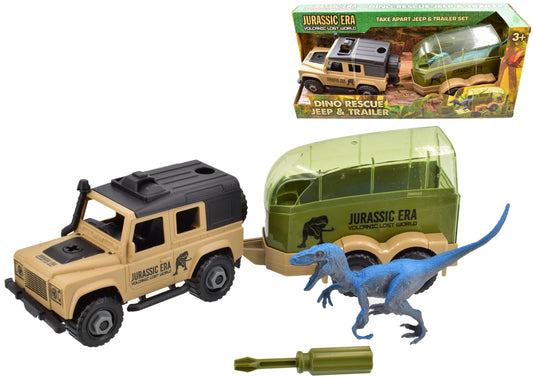 DINO RESCUE TEAM VEHICLE AND DINO BOX TRAILER