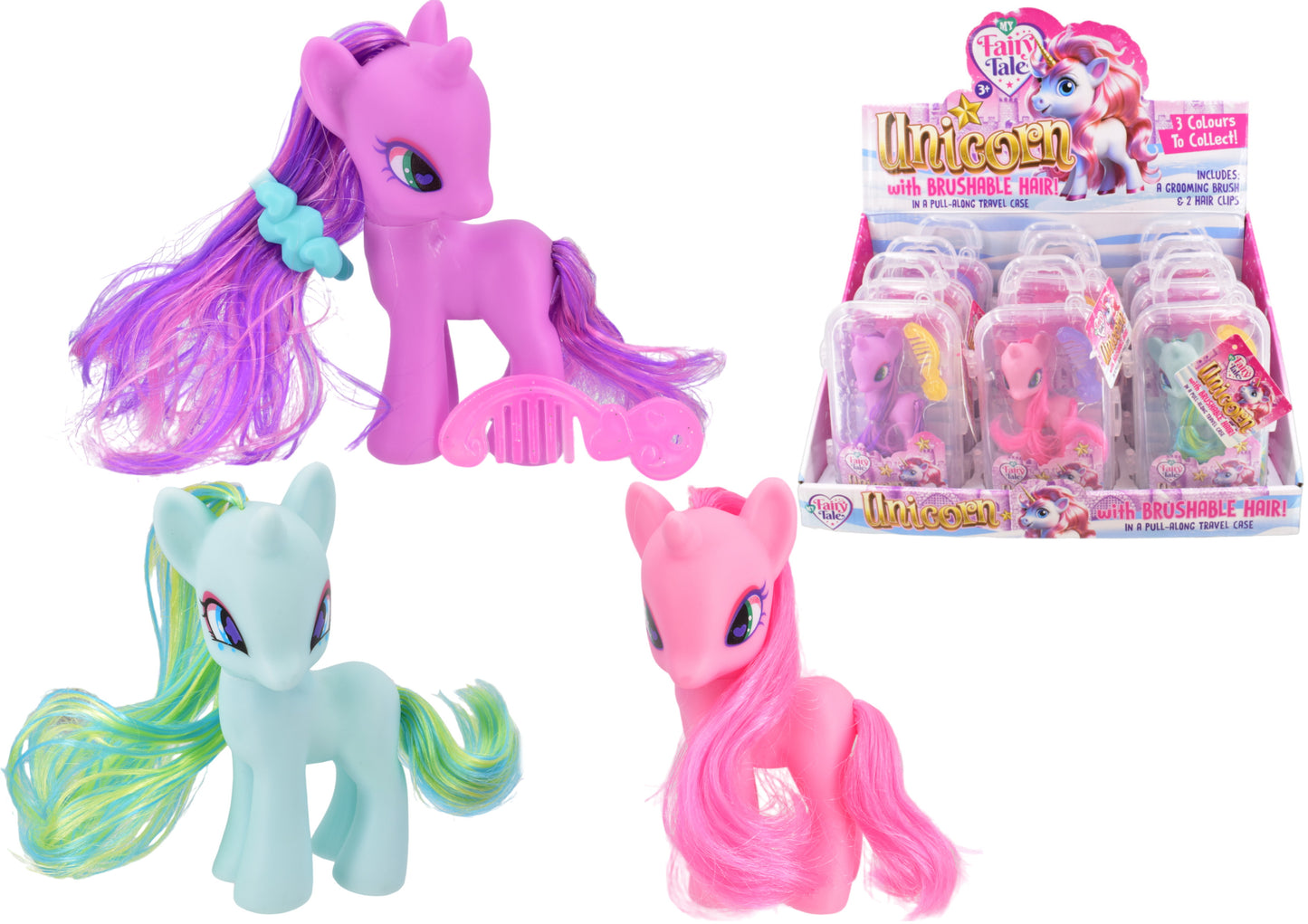 UNICORNS IN CASE (3 ASSORTED) IN DISPLAY BOX