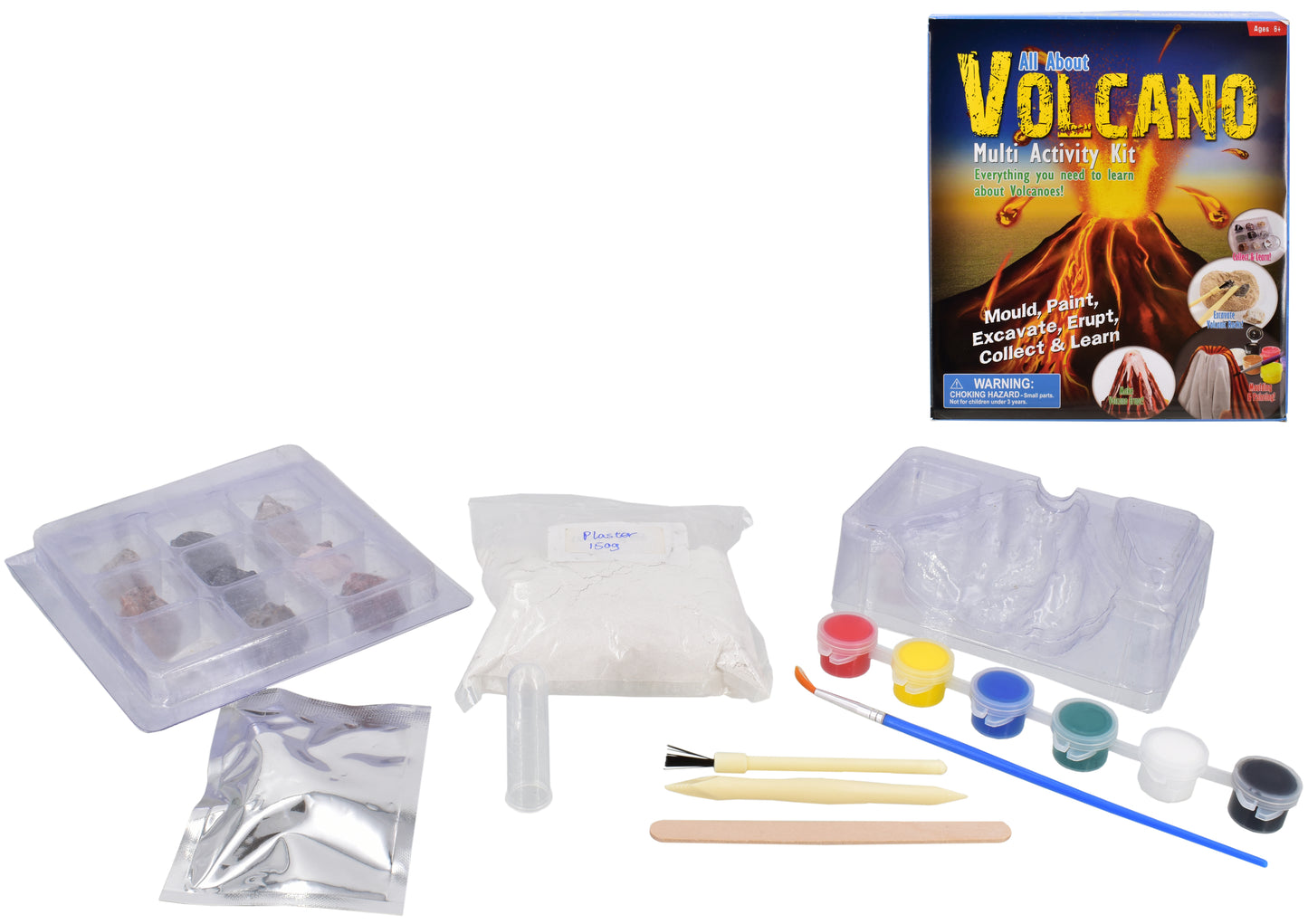 VOLCANO ACTIVITY KIT - COLOUR BOX