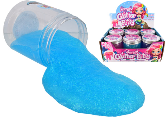 450GM GLITTERY MERMAID PUTTY TUB - 3 COLS - DBX