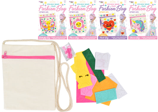 FASHION BAG CRAFT KIT 4 ASSORTED