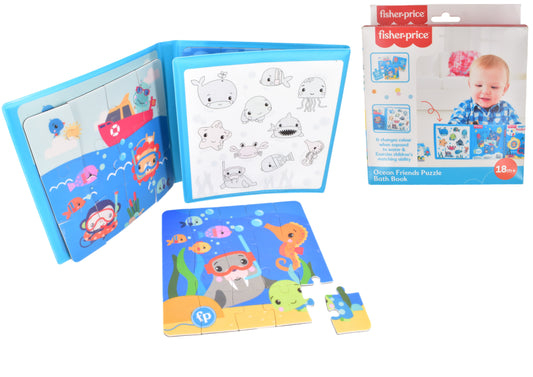 FISHER PRICE OCEAN FRIENDS PUZZLE BATH BOOK