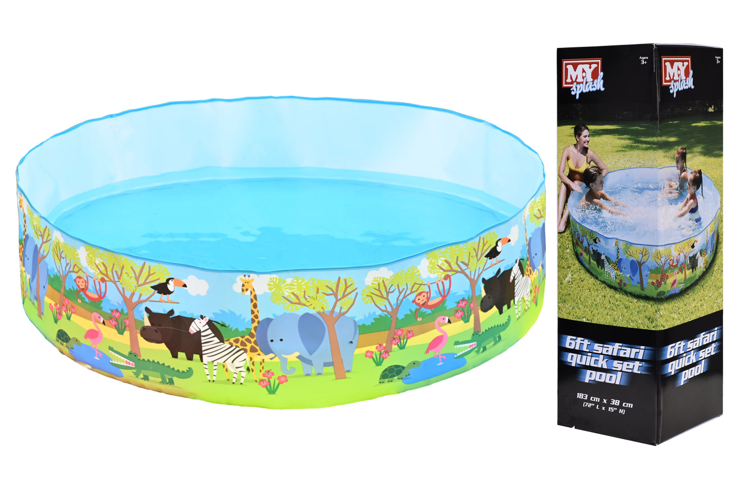 6' x 15" safari quick set pool - m.y