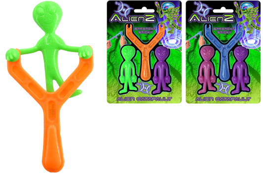 STRETCHY STICKY ALIEN CATAPULT (3 ASST COLS) "ALIENZ"