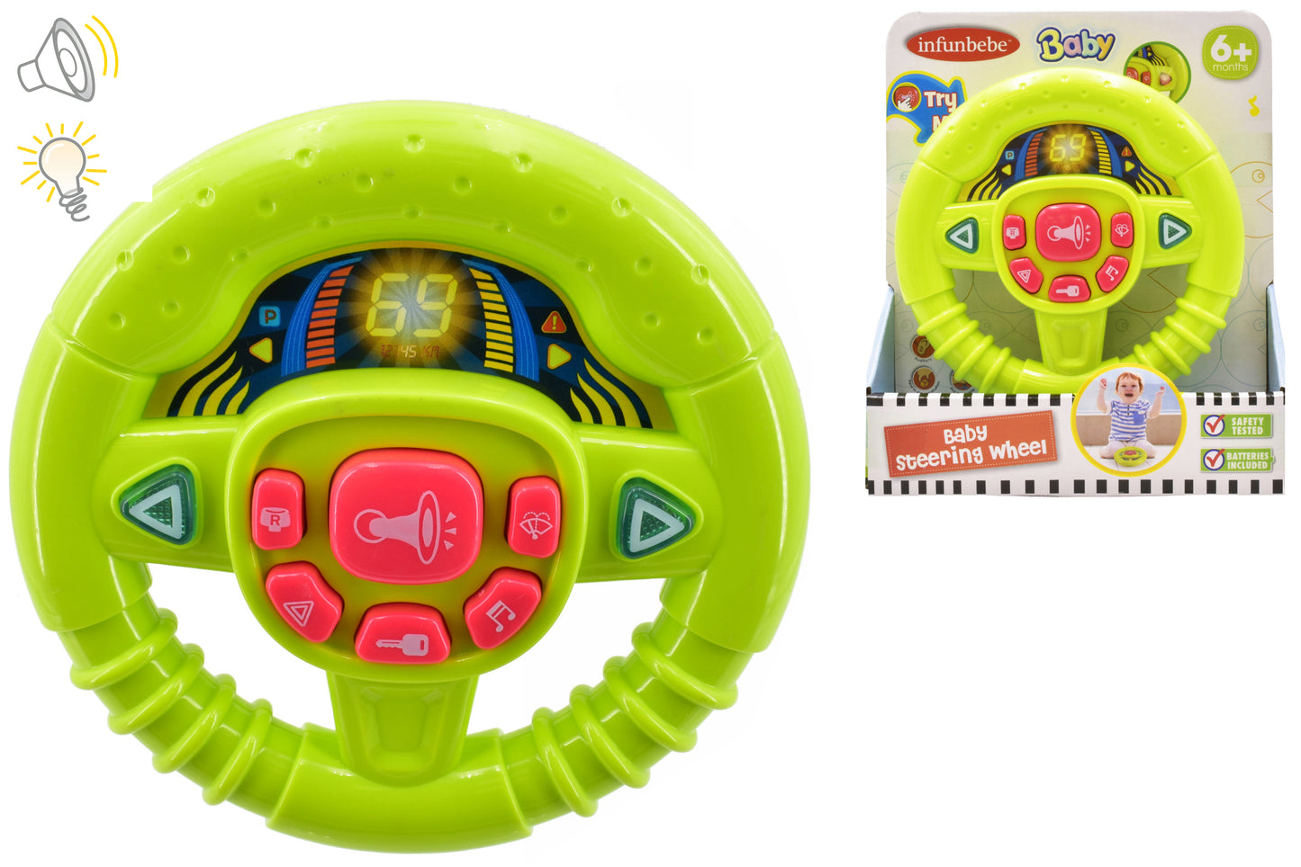 BABY STEERING WHEEL "TRY ME" 6M+