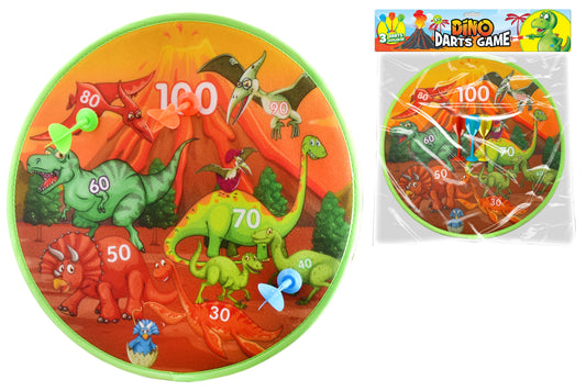 DINOSAUR DARTS GAME - PVC BAG / HEADER CARD