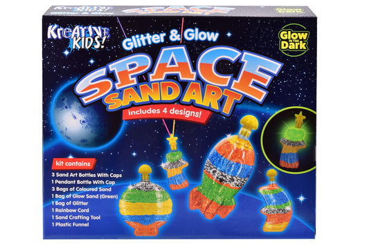 GLITTER AND GLOW SPACE SAND ART