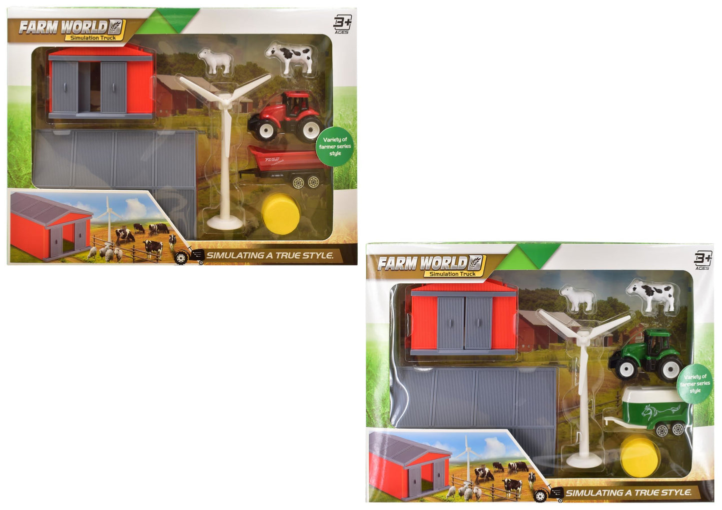 7PC ON THE FARM PLAYSET 2 ASSORTED