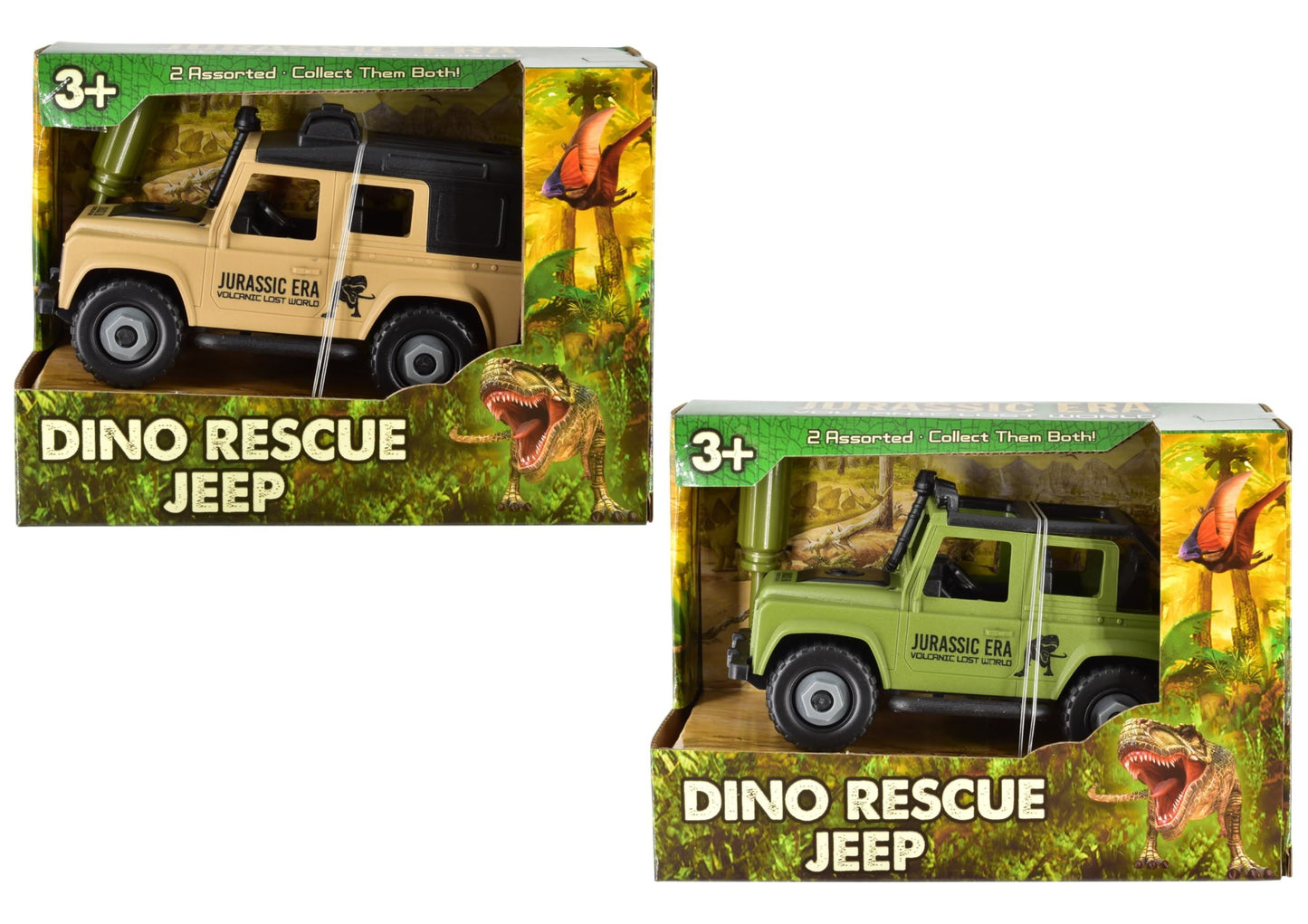 DINO RESCUE JEEPS (2 ASSORTED)