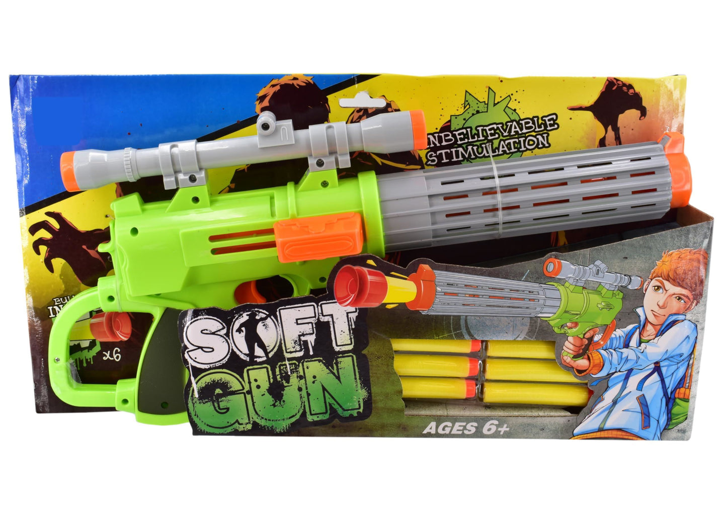 LARGE SOFT DART GUN SET "FUN SQUAD"