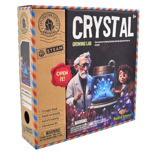 CRYSTAL GROWING LAB IN COLOUR BOX